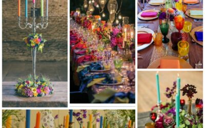 Colour Is Back for Wedding Decor